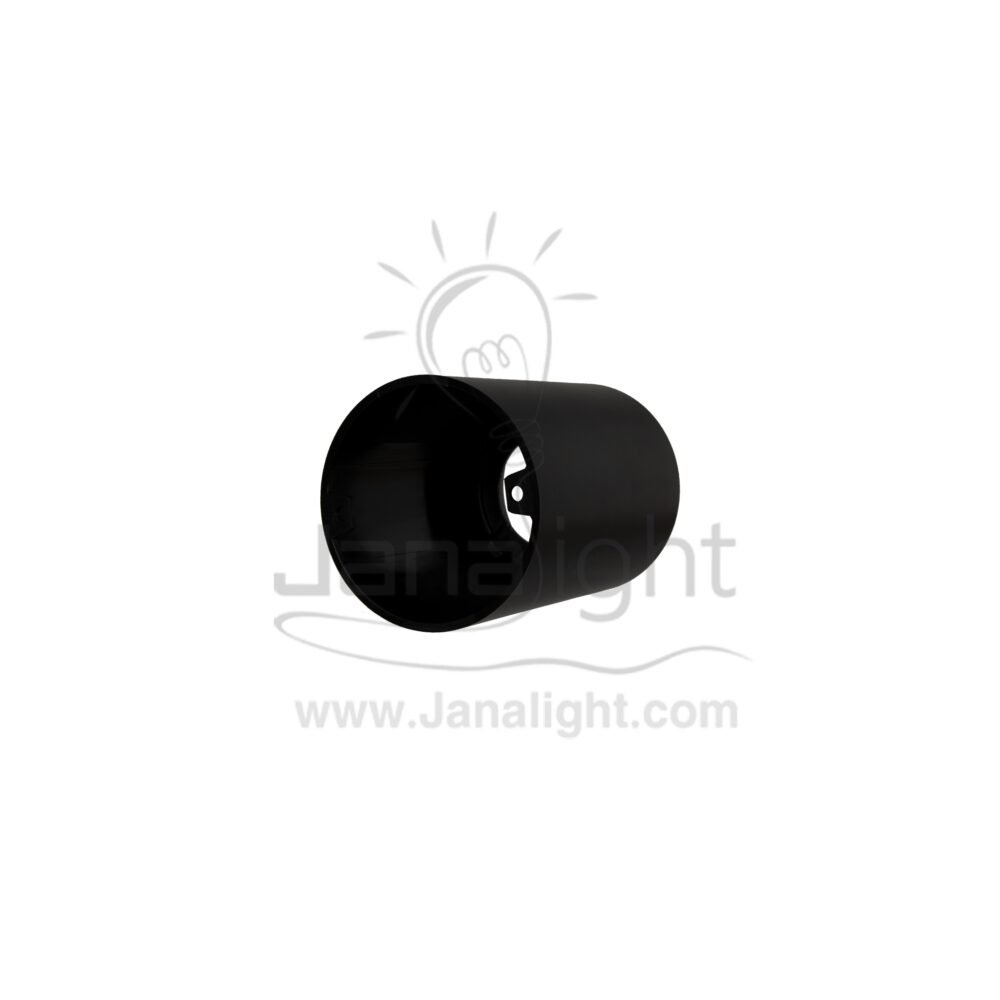 ⁦فريم سبوت سلندر فارغ مدور اسود قلب اسود بلاستك⁩ - الصورة ⁦4⁩